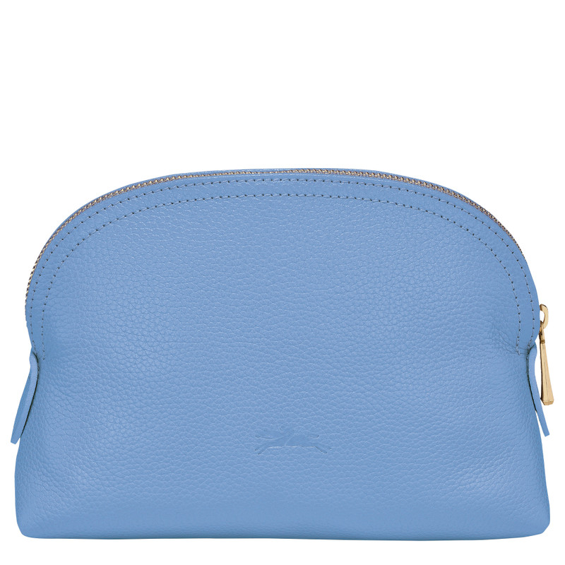 Le Foulonné Pouch Cloud Blue - Leather 3