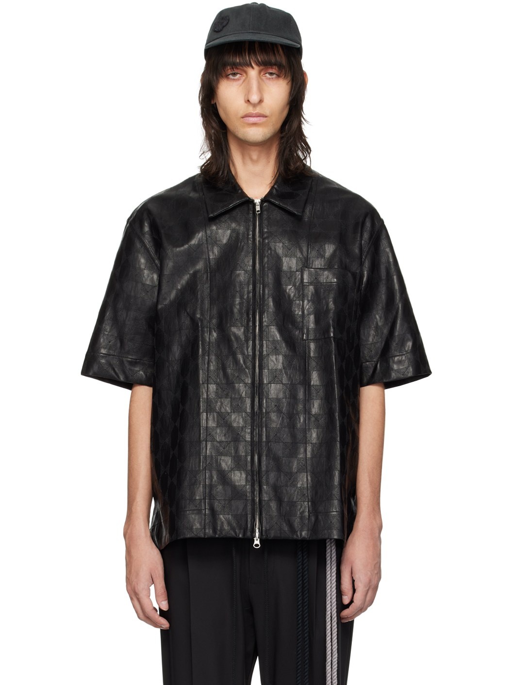 Black Checkered Shirt - 1
