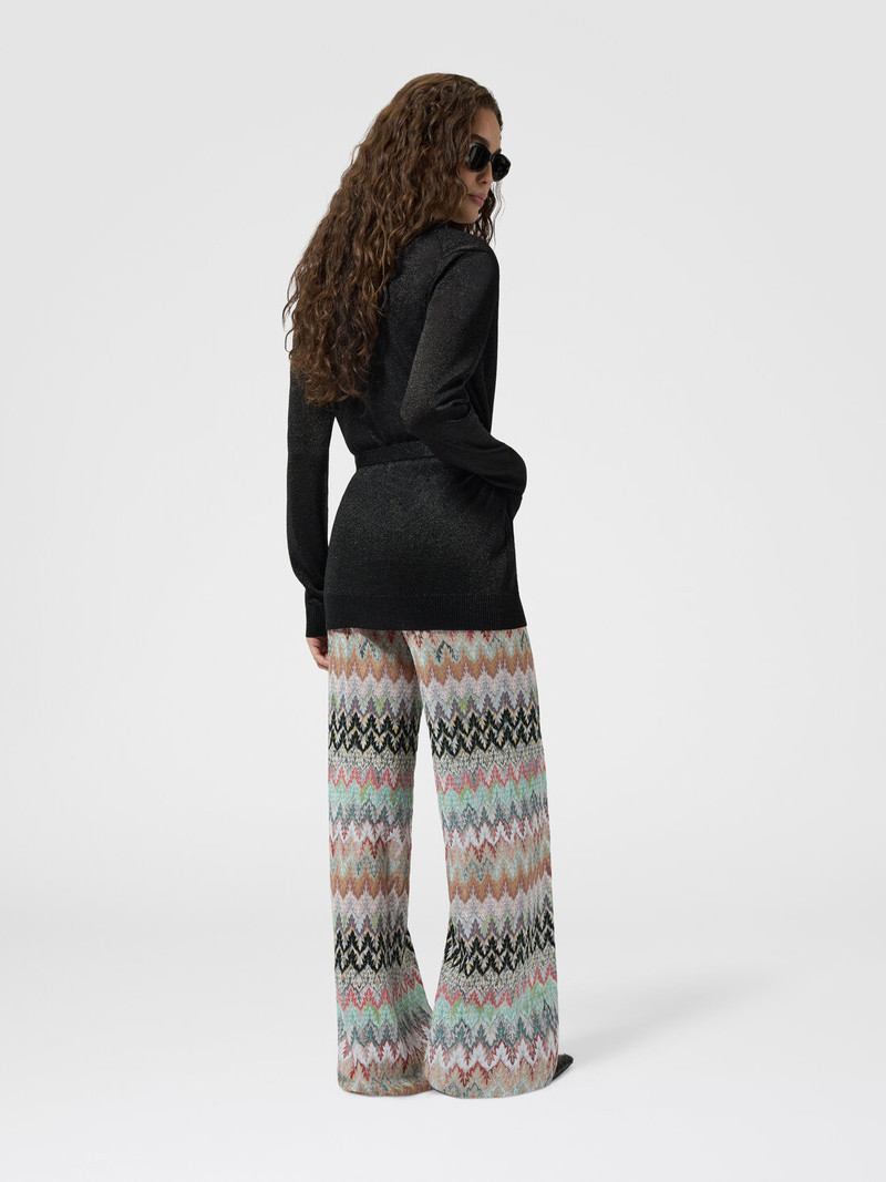 Pleated Mixed Flame Viscose Midi Skirt 3