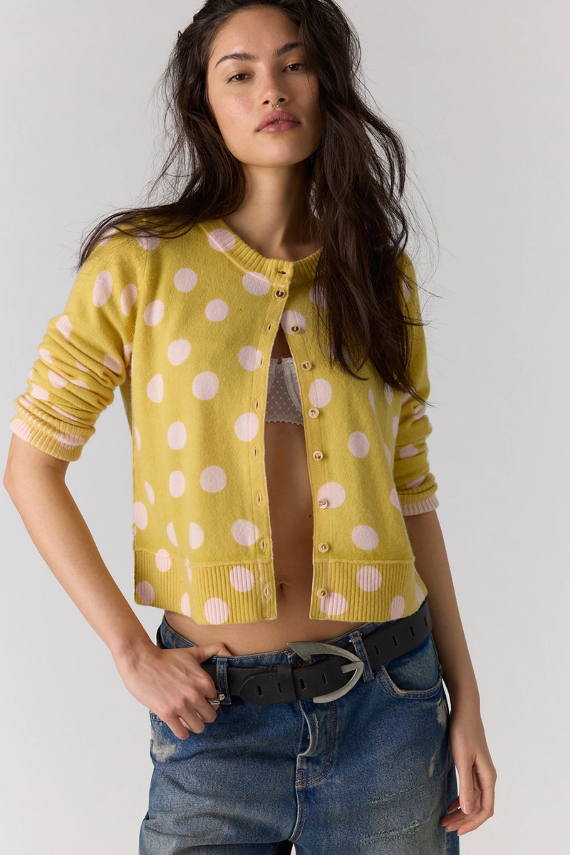 Nocturnal Patterned Cashmere Cardi 1