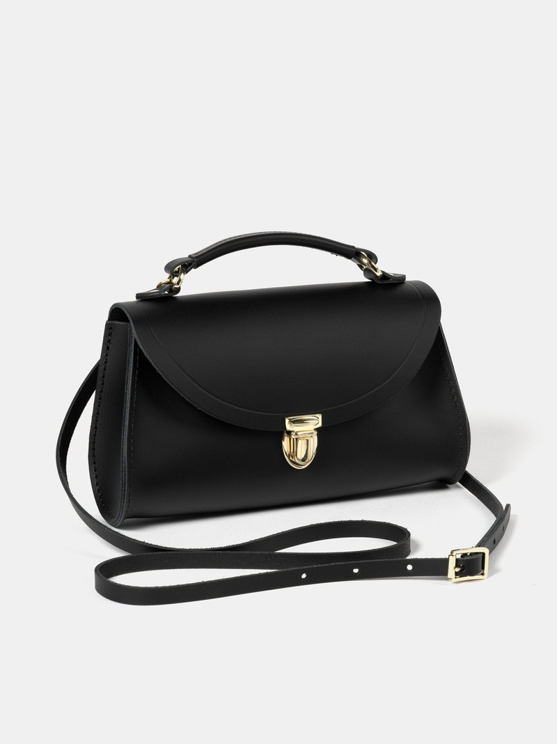 Cambridge Satchel The Mini Poppy - Black & Gold outlook