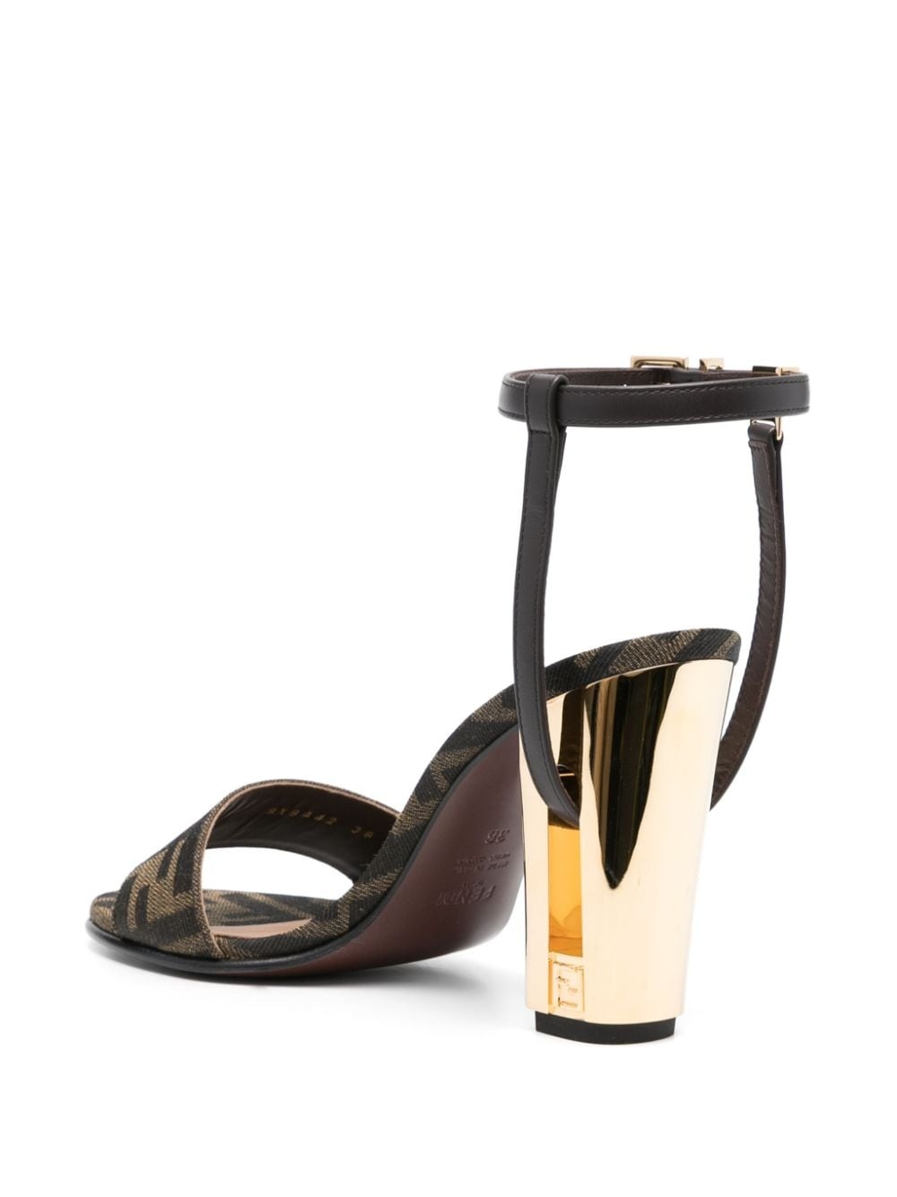 Zucca monogram heeled sandals - 3