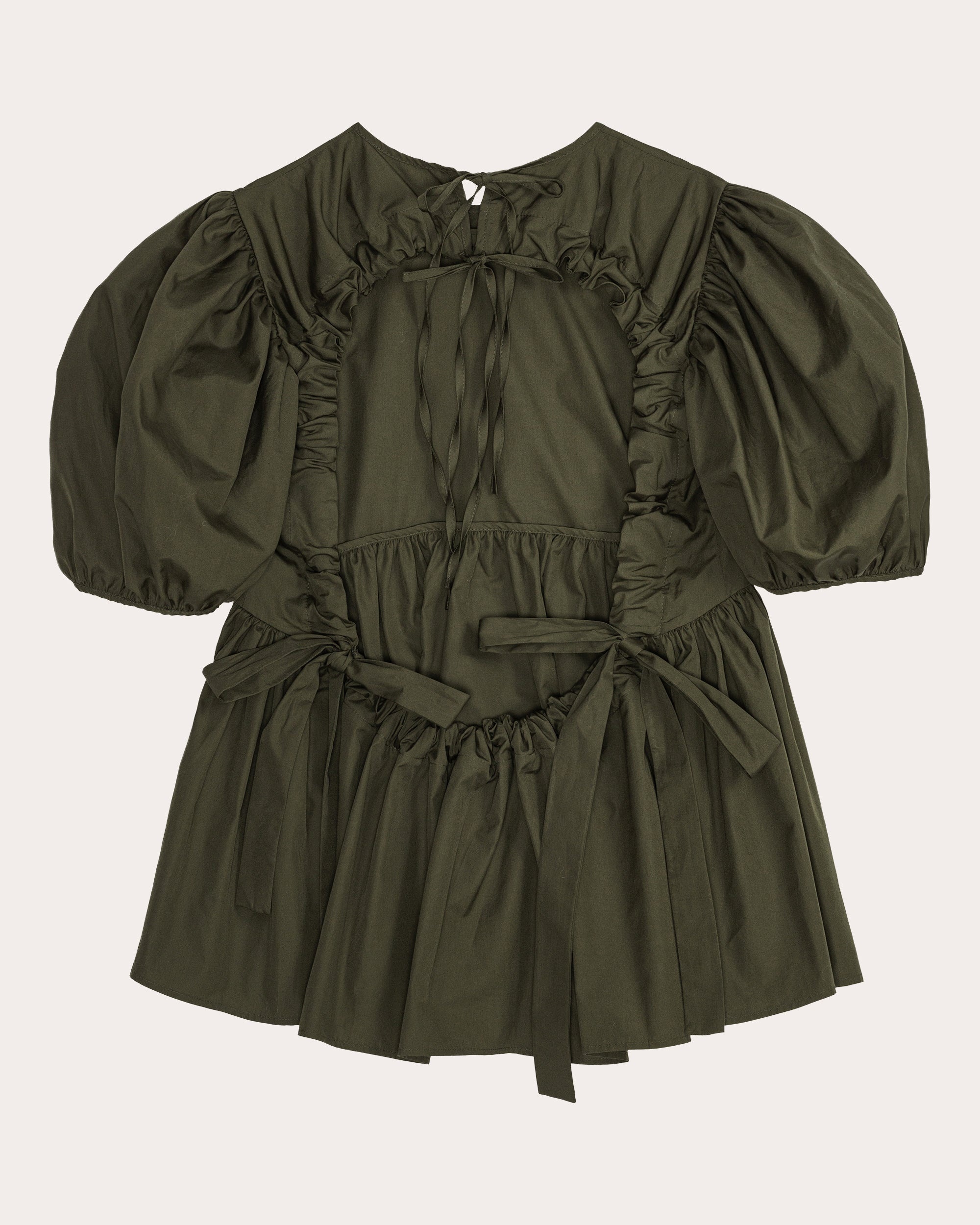 Anisha Cotton Puff-Sleeve Babydoll Top - 5
