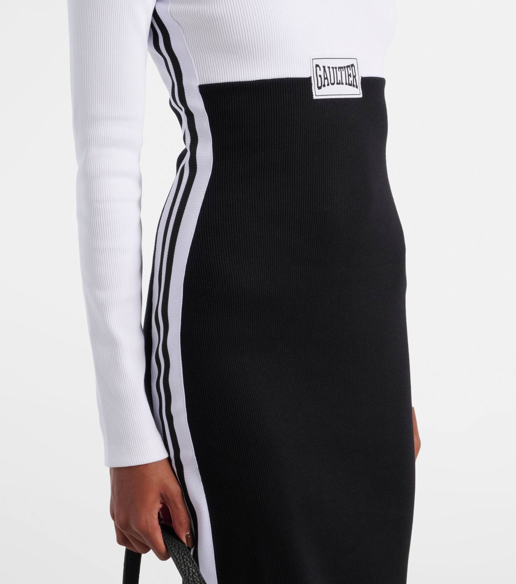 Logo cotton-blend jersey maxi dress - 5