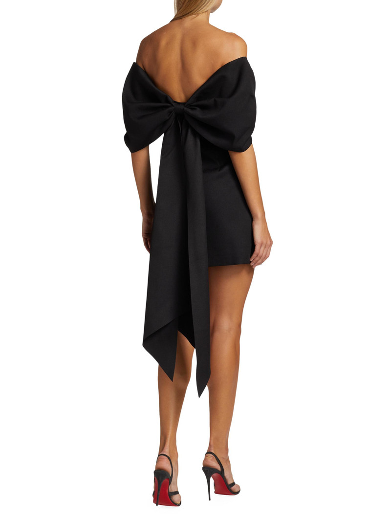 Women's Disco Hour Calypso Bow Minidress - Black 4