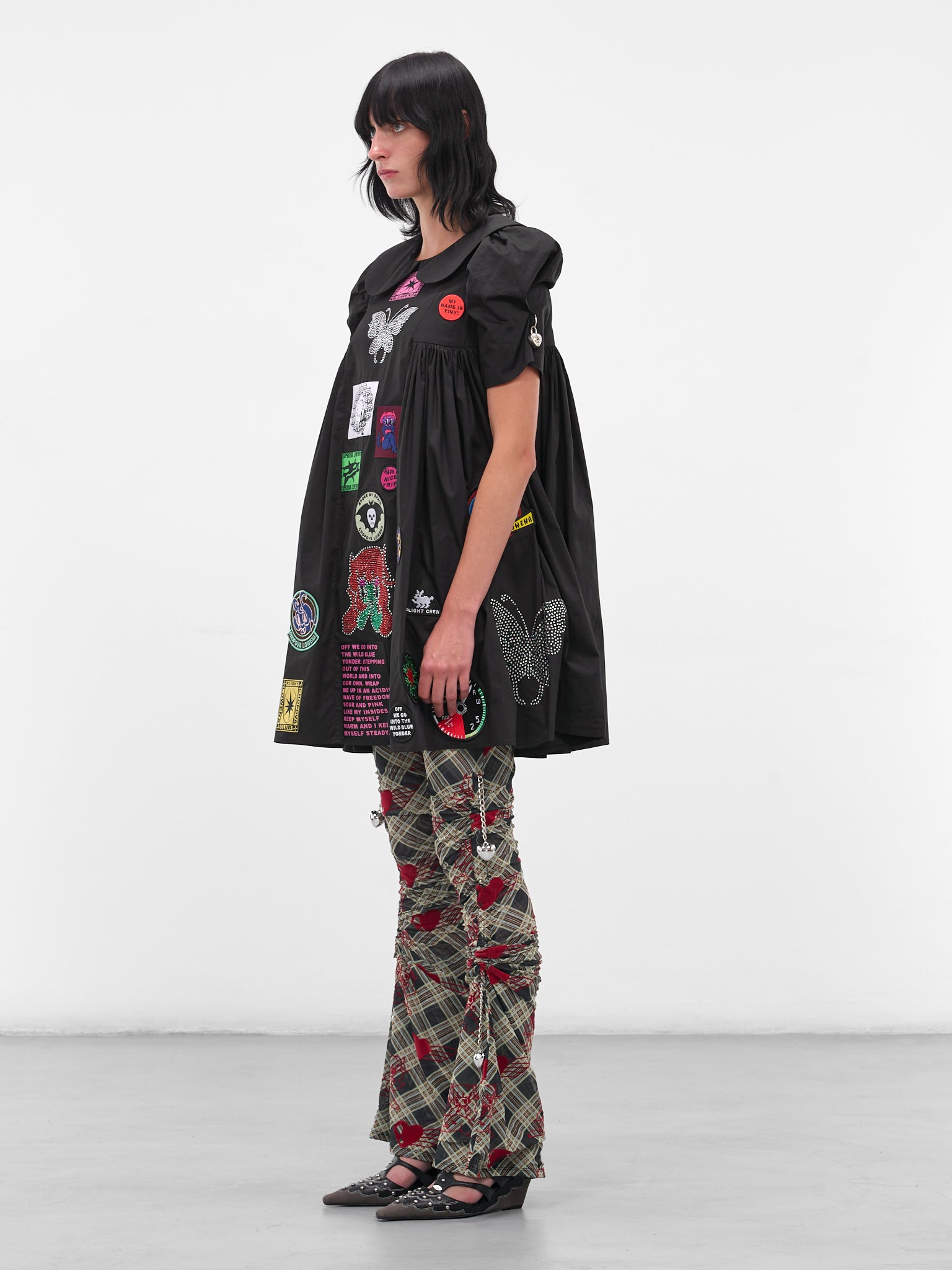 Black Alibi Patch Turnlock Dress - 2