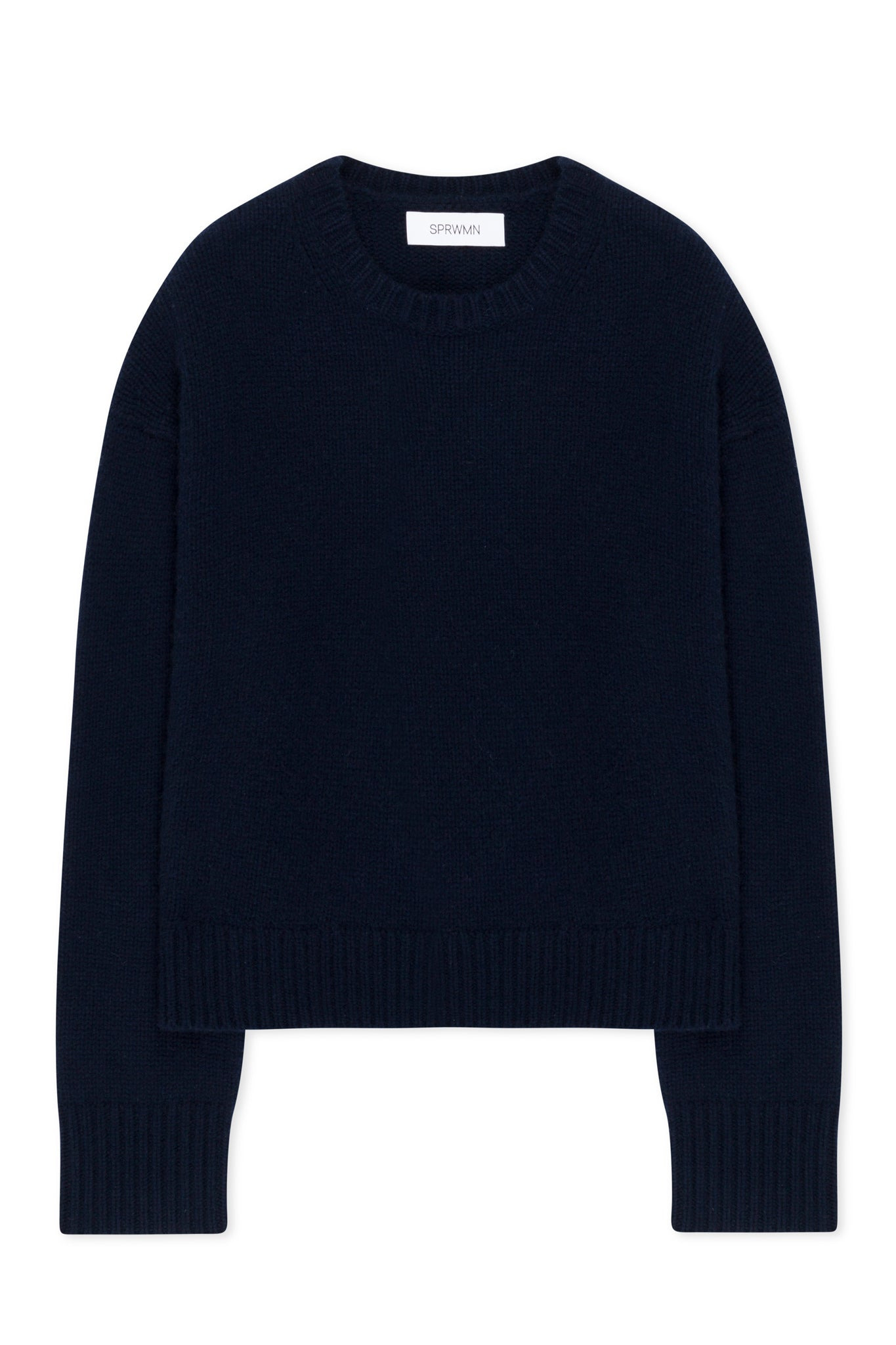 NAVY HEAVY CASHMERE SWEATER - 10