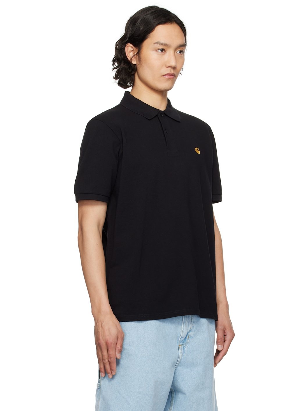 Black Chase Pique Polo - 2