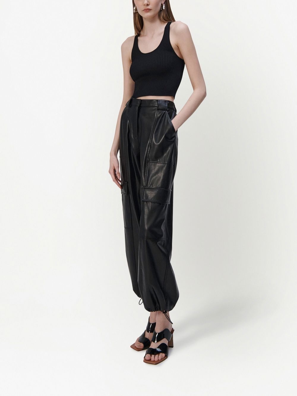 Luxe faux-leather trousers - 3