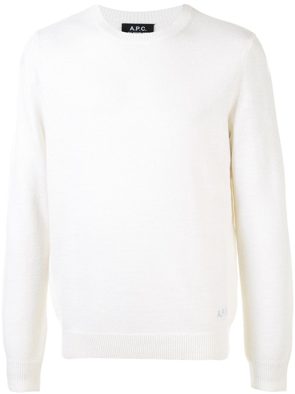 embroidered-logo wool sweater - 1