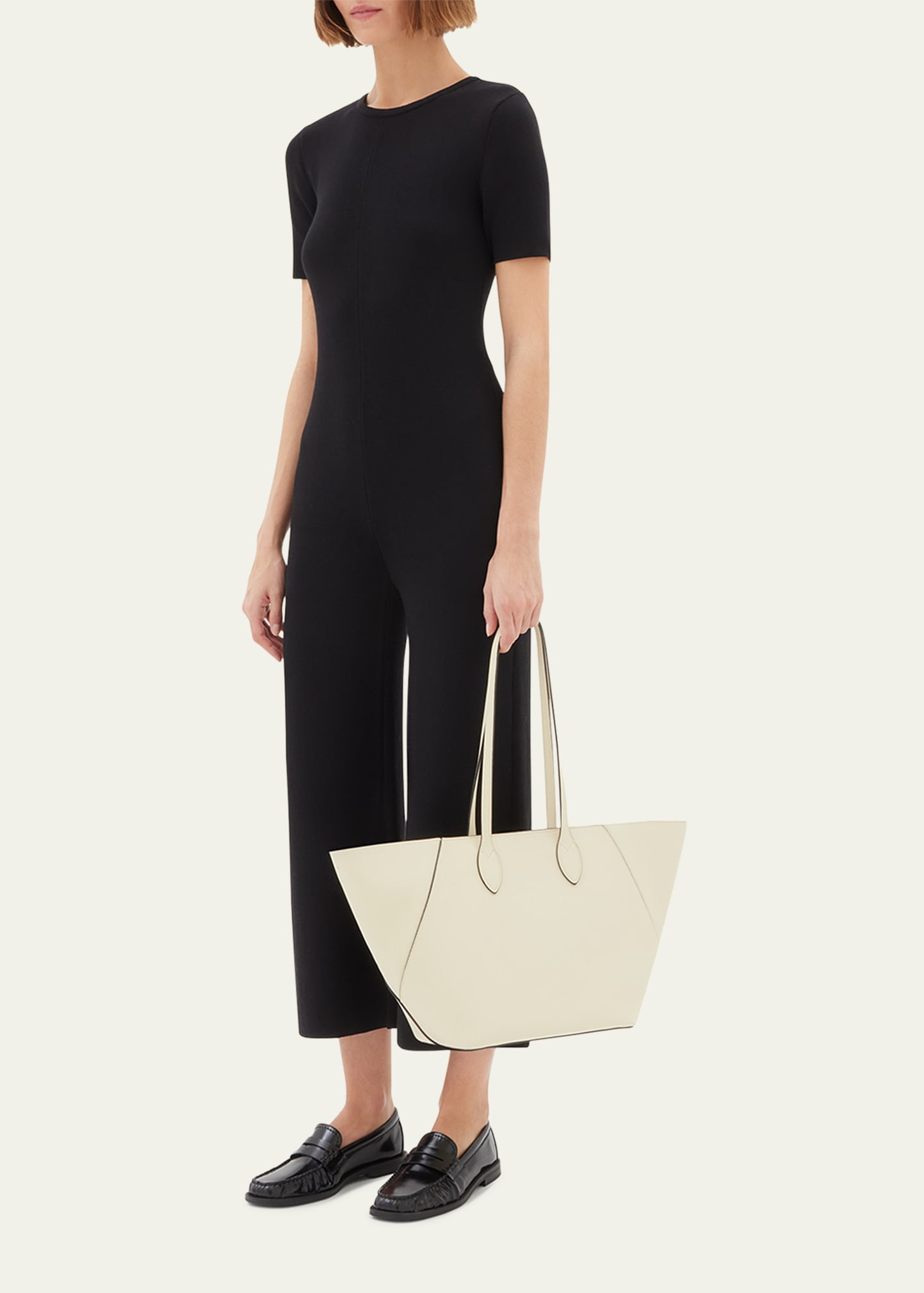 Vivi Small Leather Tote Bag - 5