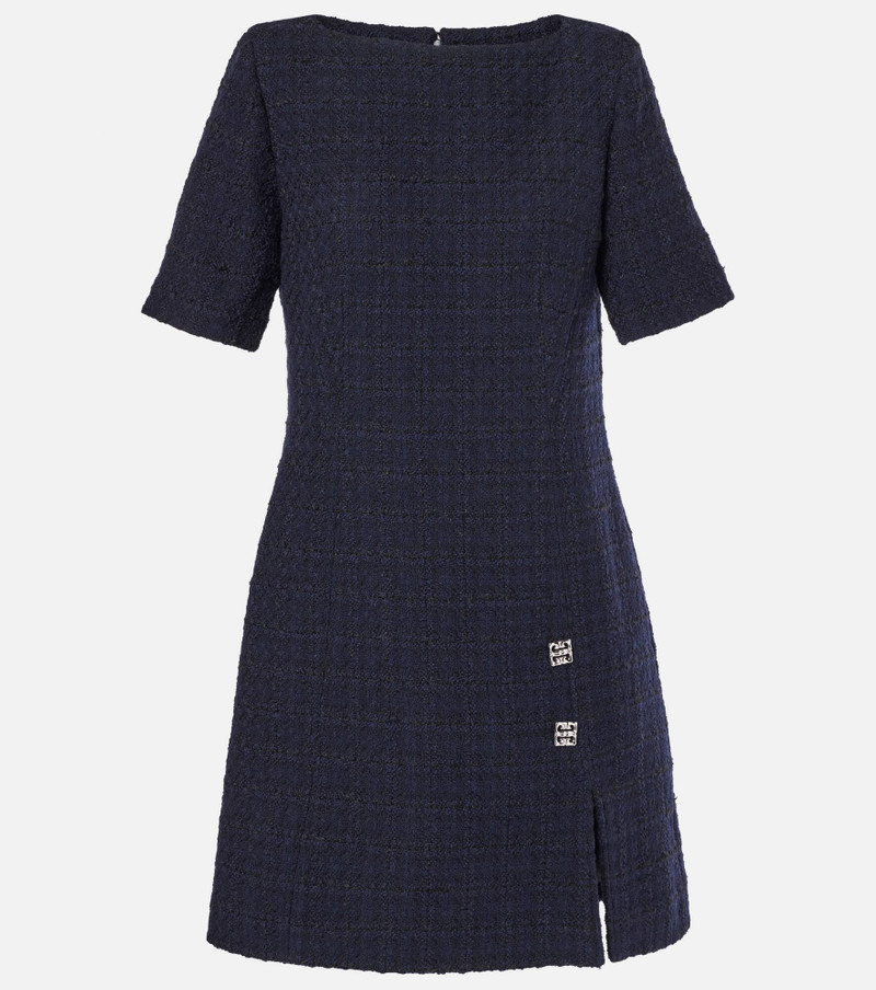 4G Liquid wool-blend tweed minidress - 1