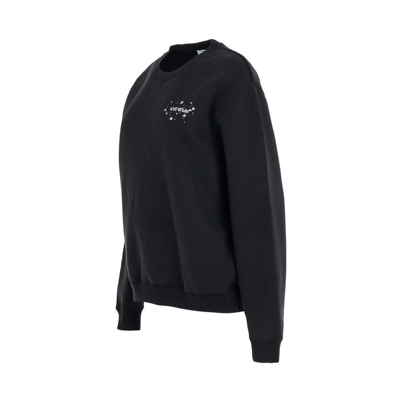 Off-White Bling Stars Arrow Sweatshirt in Black outlook