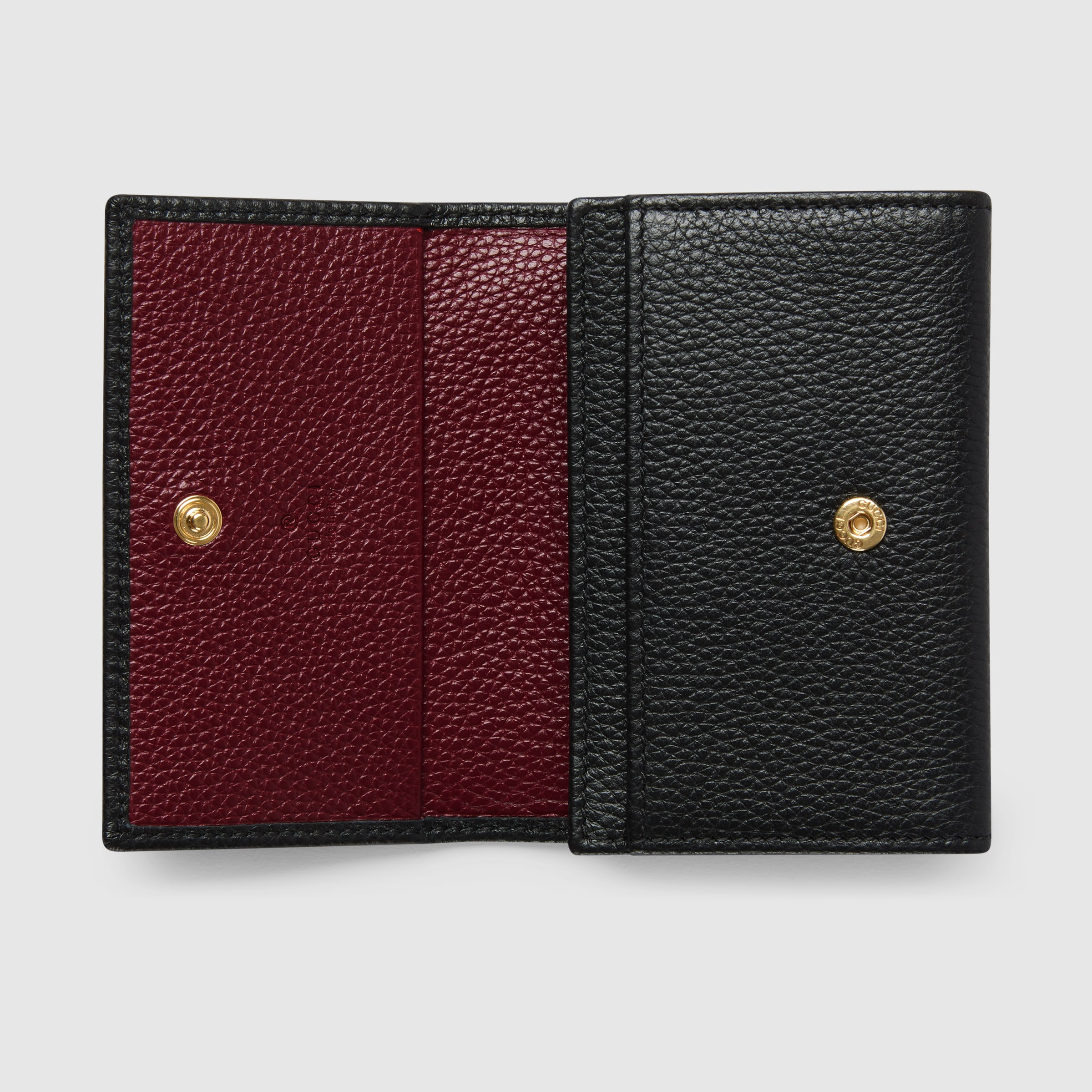 Bi-color GG Marmont card case - 2