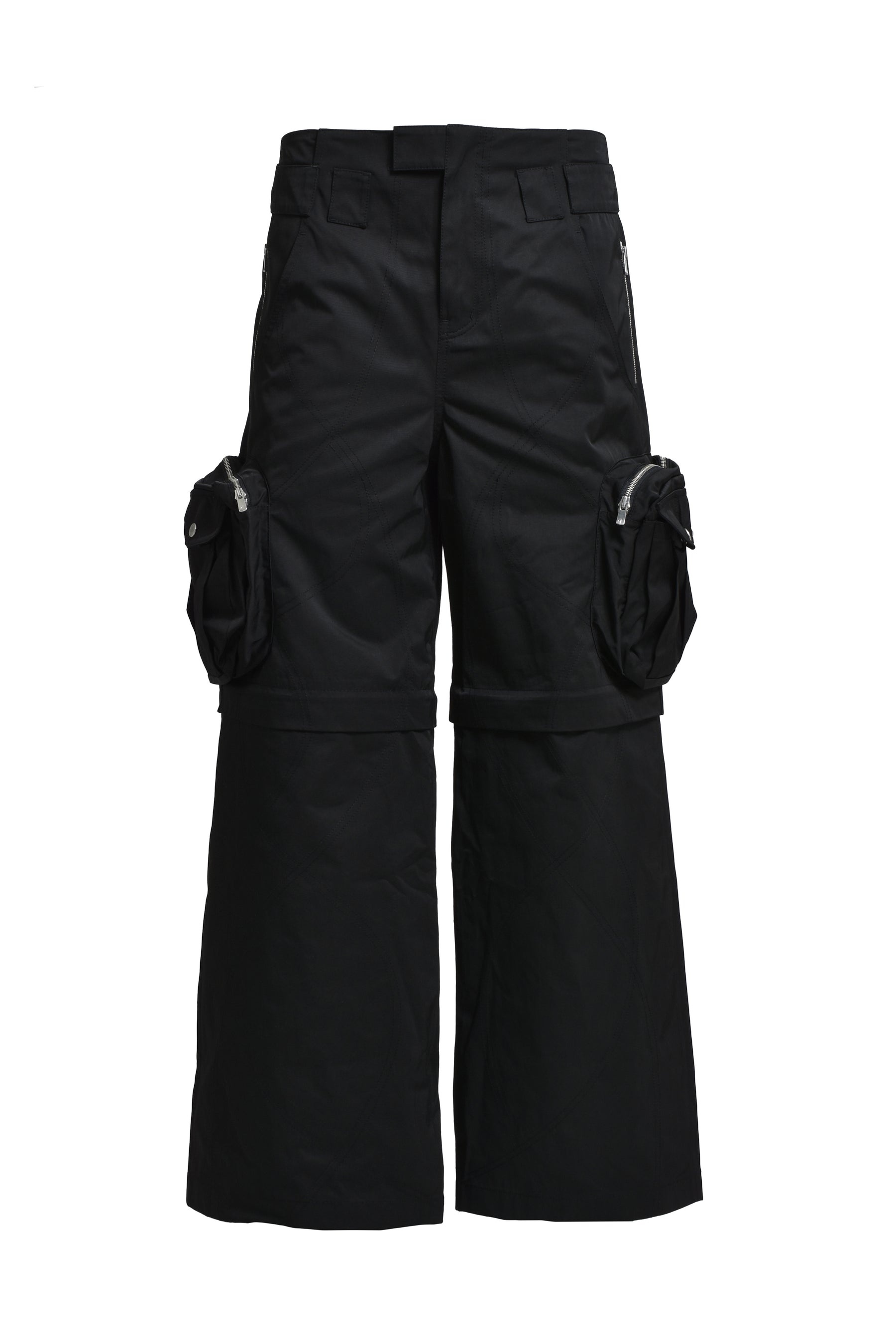 DIFFRACTION CONVERTIBLE CARGO TROUSERS / BLK - 5