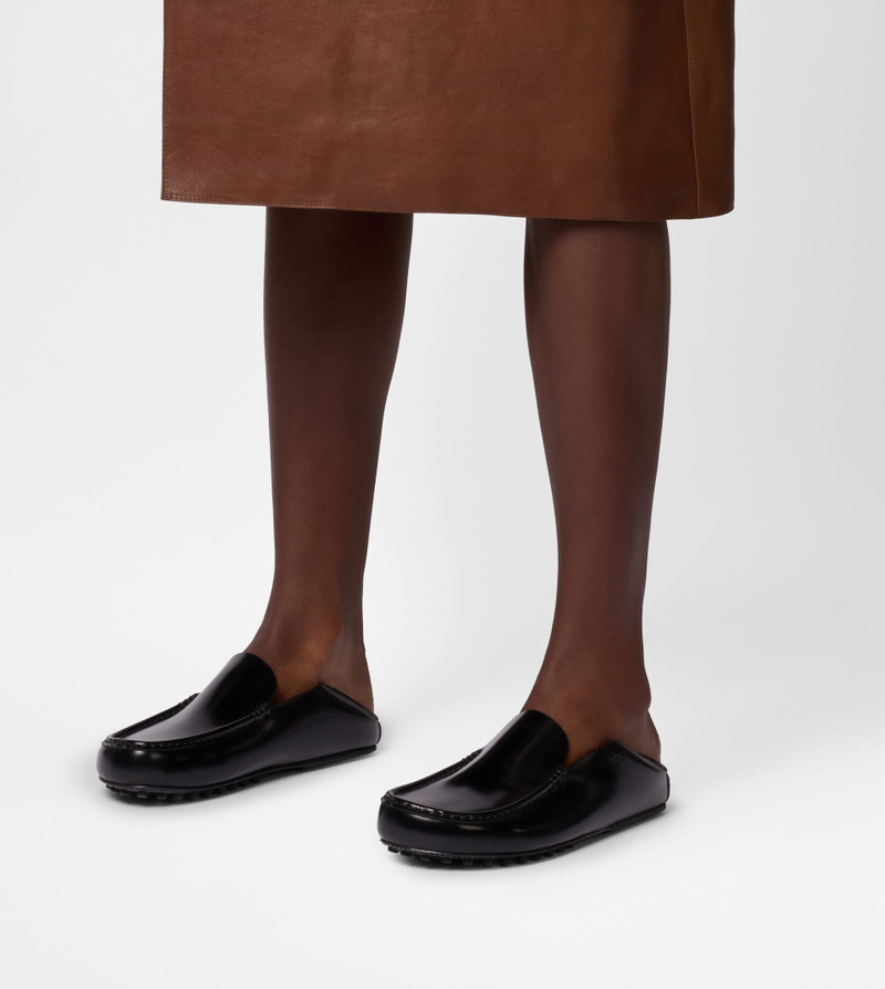 SLIPPER LOAFERS IN LEATHER - BLACK 8