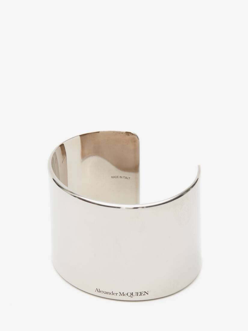 Women's Tall Metal Cuff in Antique Silver - 2