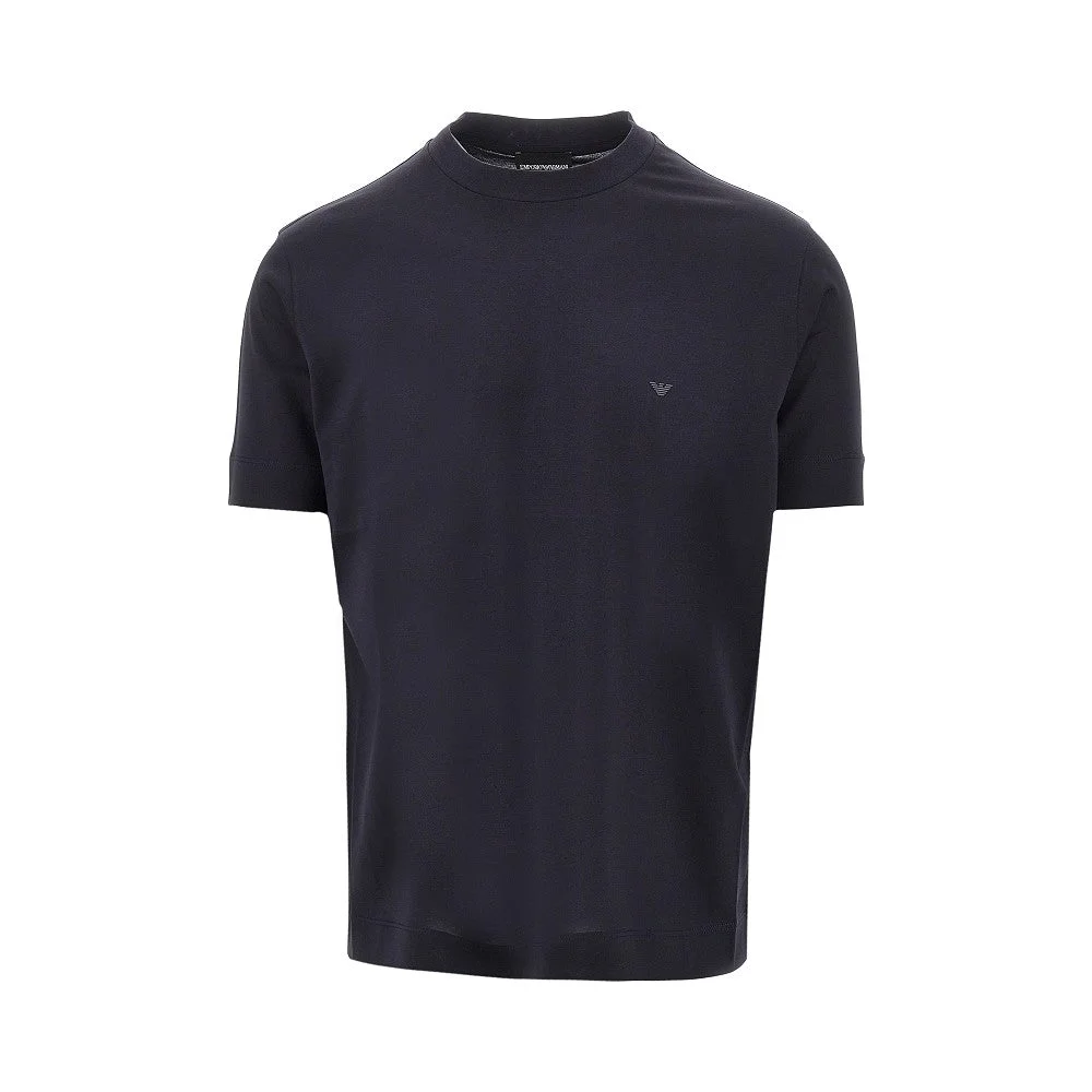 LYOCELL AND COTTON BLEND T-SHIRT WITH LOGO - 1