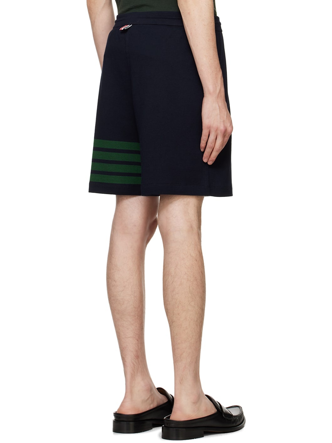 Navy 4-Bar Shorts - 3