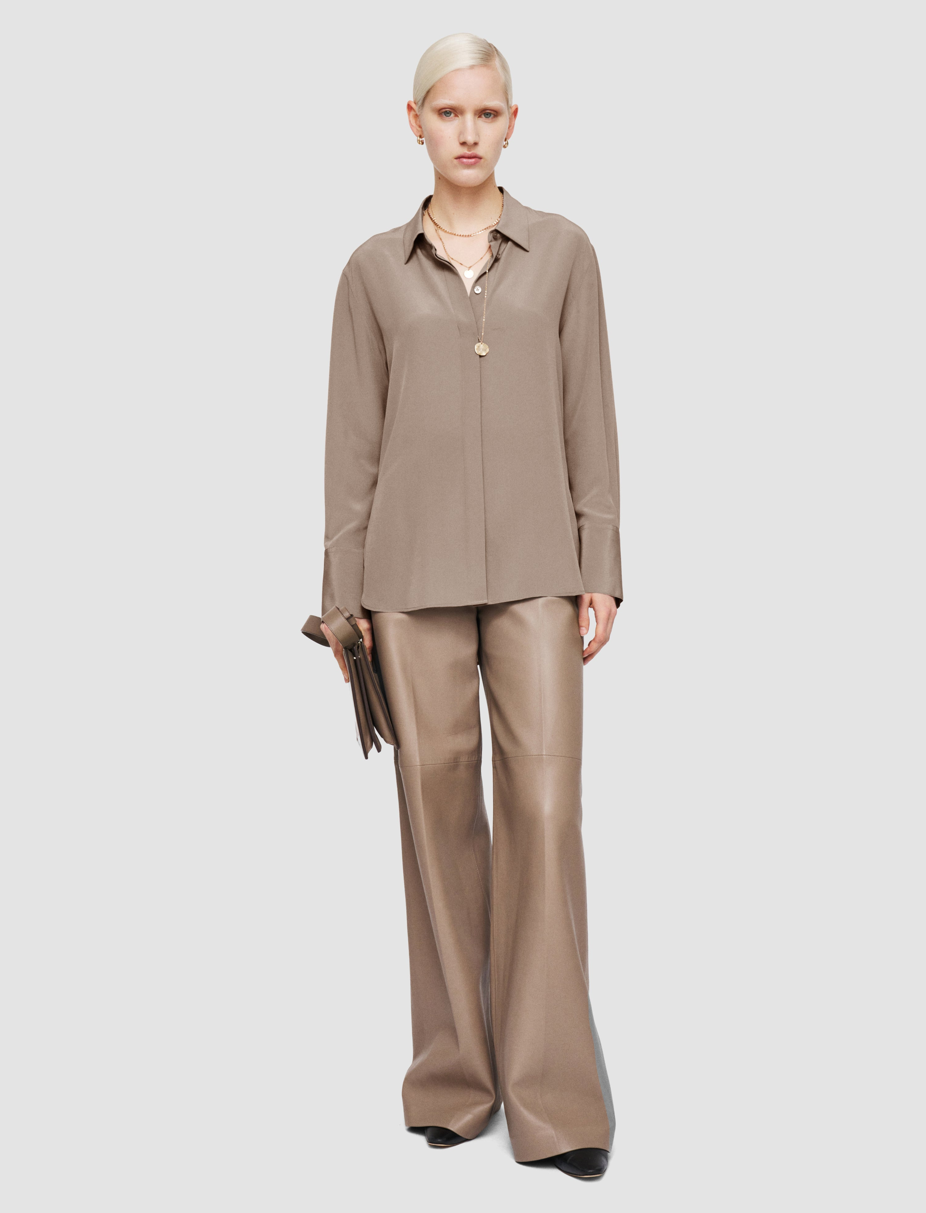 Bold Crepe de Soie Silk Blouse - 2