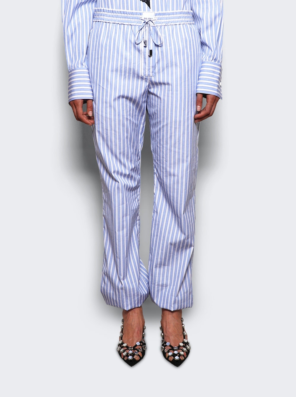 Striped Pants White And Navy - 3