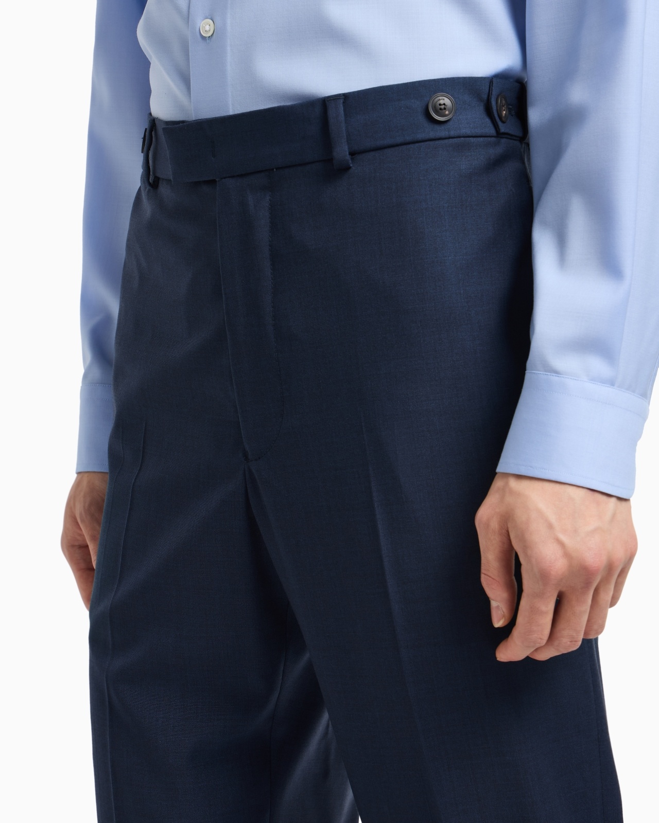 ICON TROPICAL LIGHT WOOL CANVAS TROUSERS - 5
