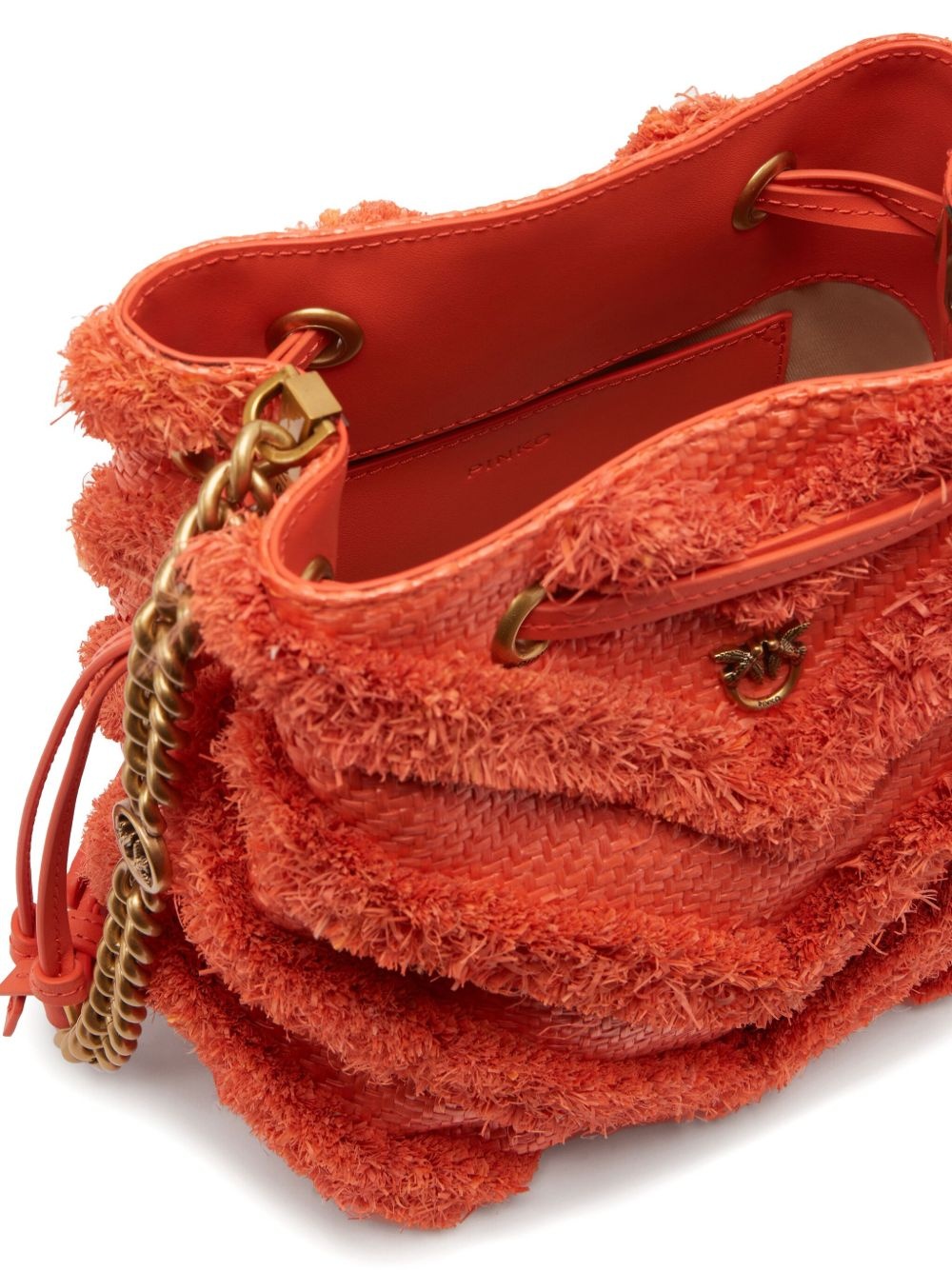 raffia bucket bag - 4