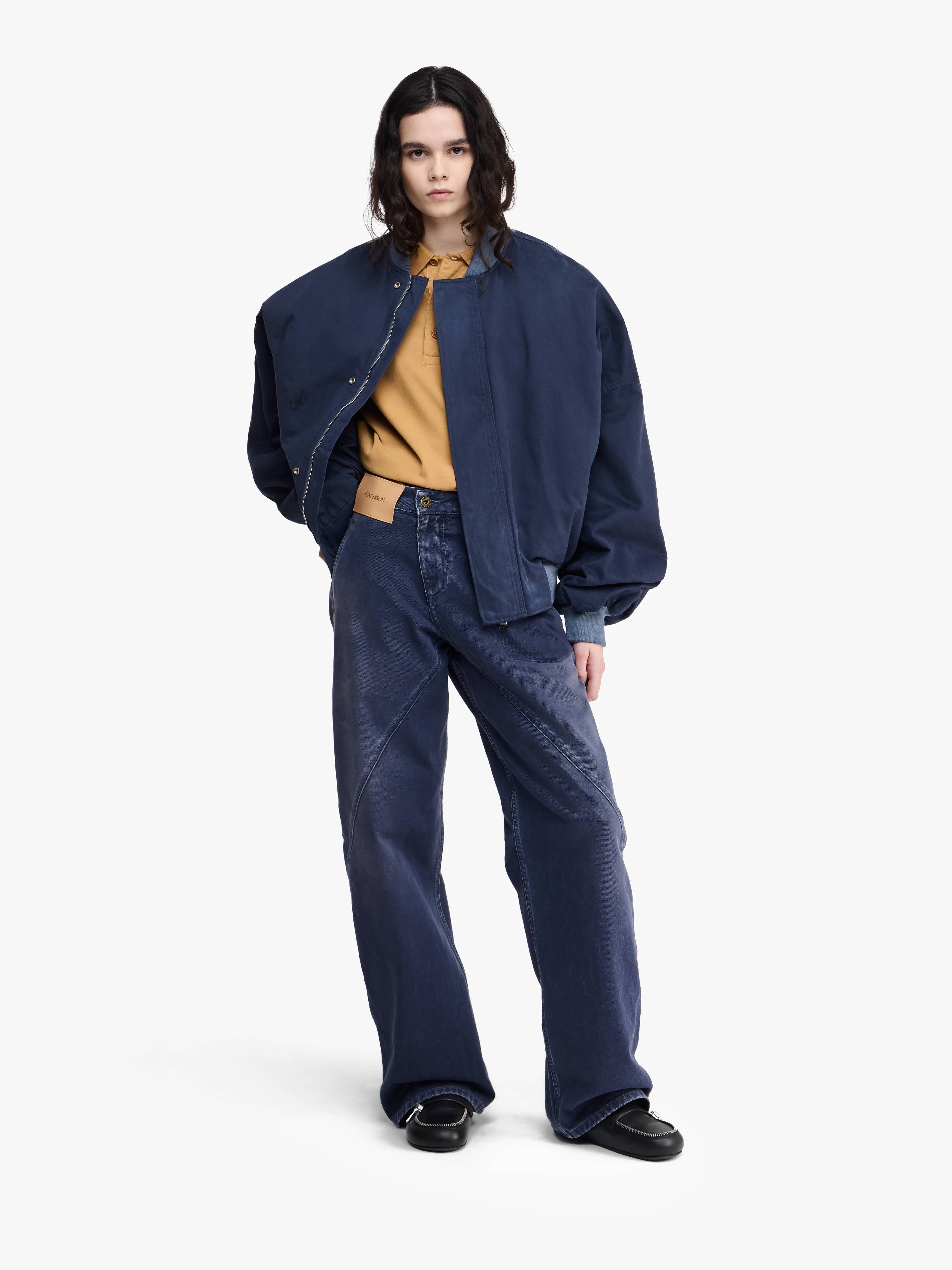 RELAXED COTTON BOMBER JACKET - 3
