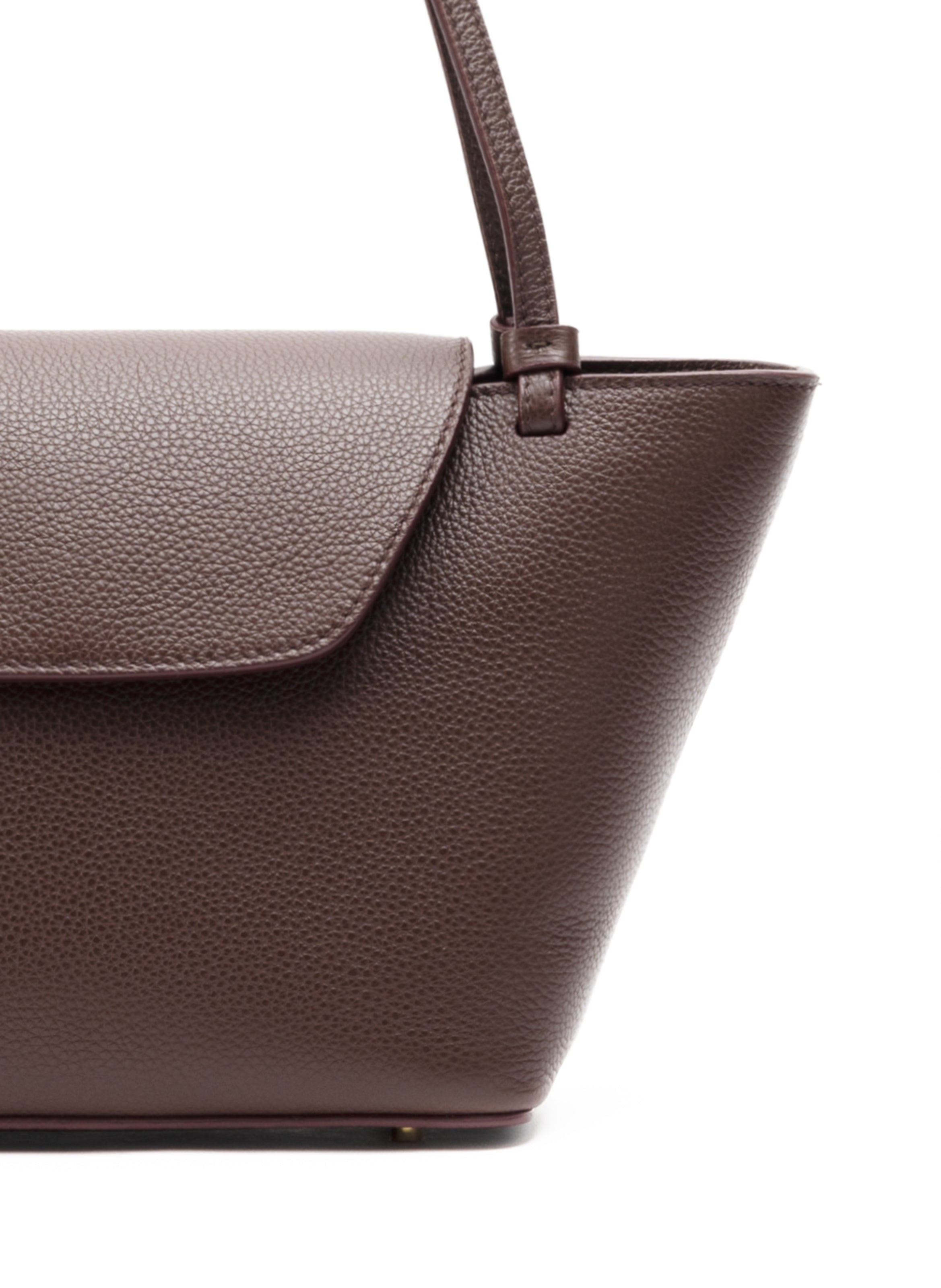 Courrier Tote Pebbled Leather Dark Brown - 4