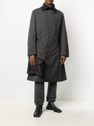 Y-3 quilted long coat outlook