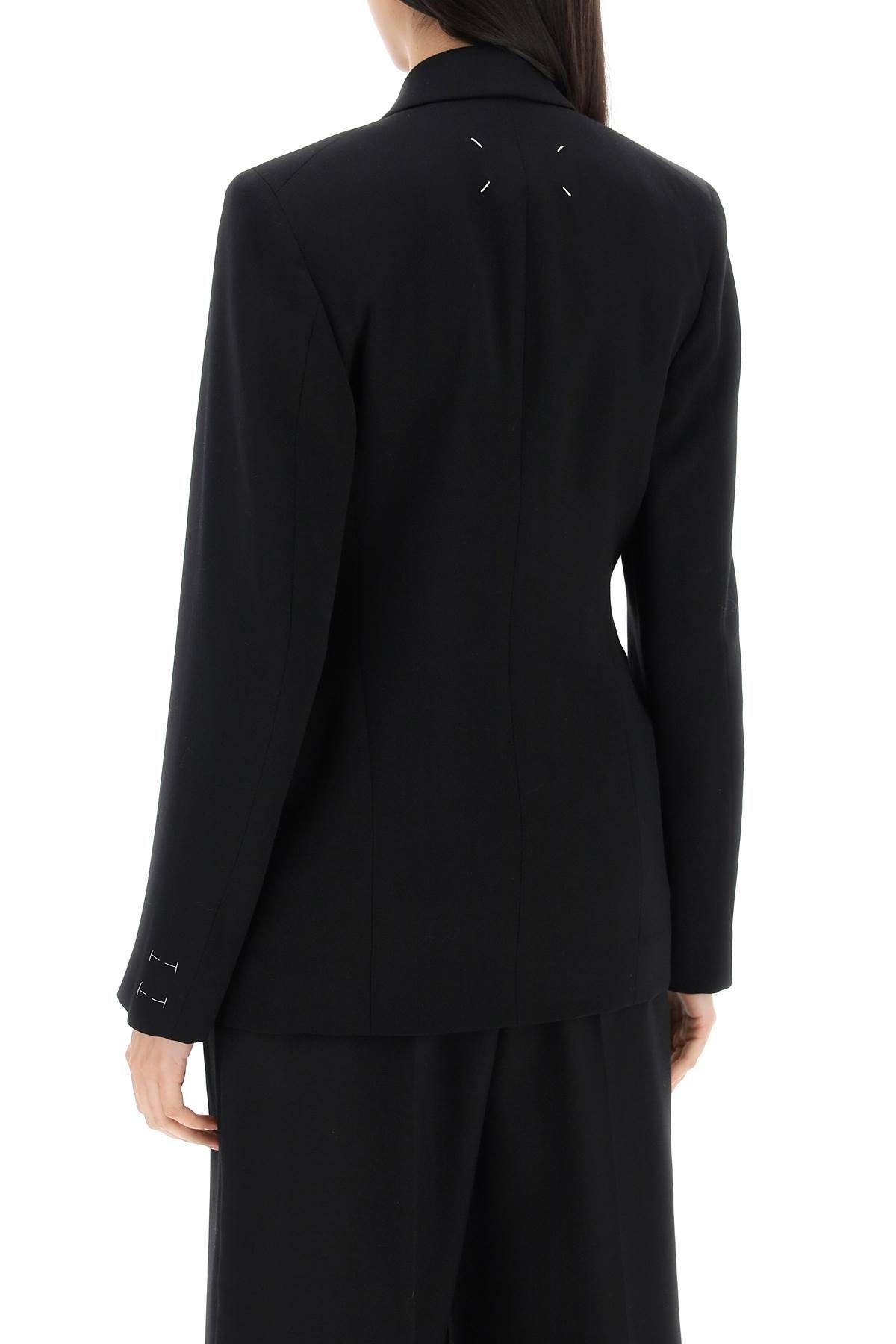 SLIM-FIT WOOL JACKET WITH A FITTED WAIST - 5