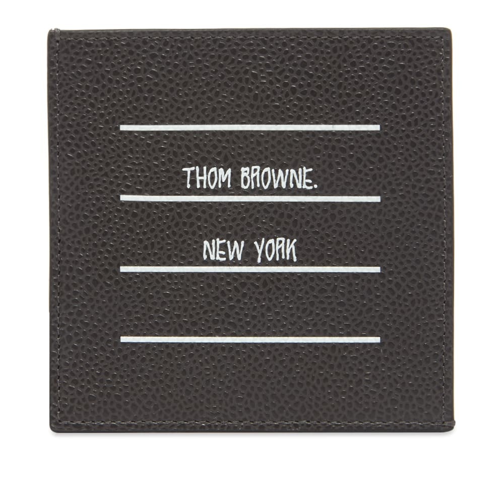 Thom Browne Pebble Grain Single Card Holder - 2