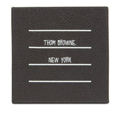 Thom Browne Thom Browne Pebble Grain Single Card Holder outlook