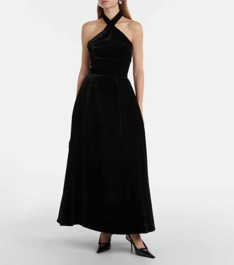 ELIE SAAB Halterneck velvet gown outlook