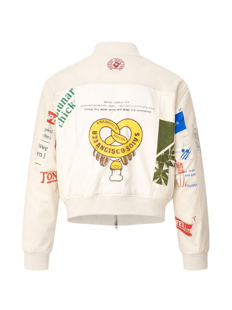 Marine Serre regenerated printed bomber jacket outlook