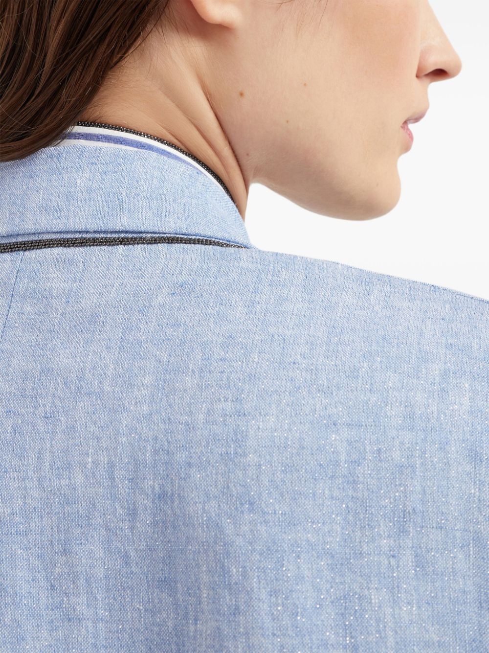 Monili-embellished blazer - 5