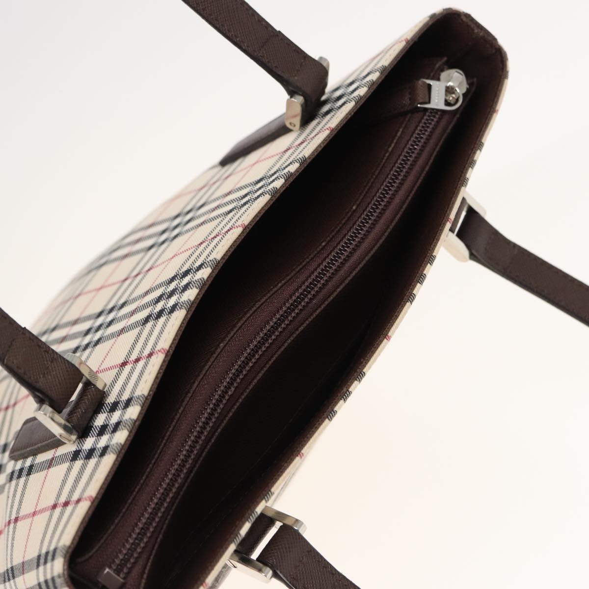 Burberry Nova Check Tote Bag Canvas Beige - 6