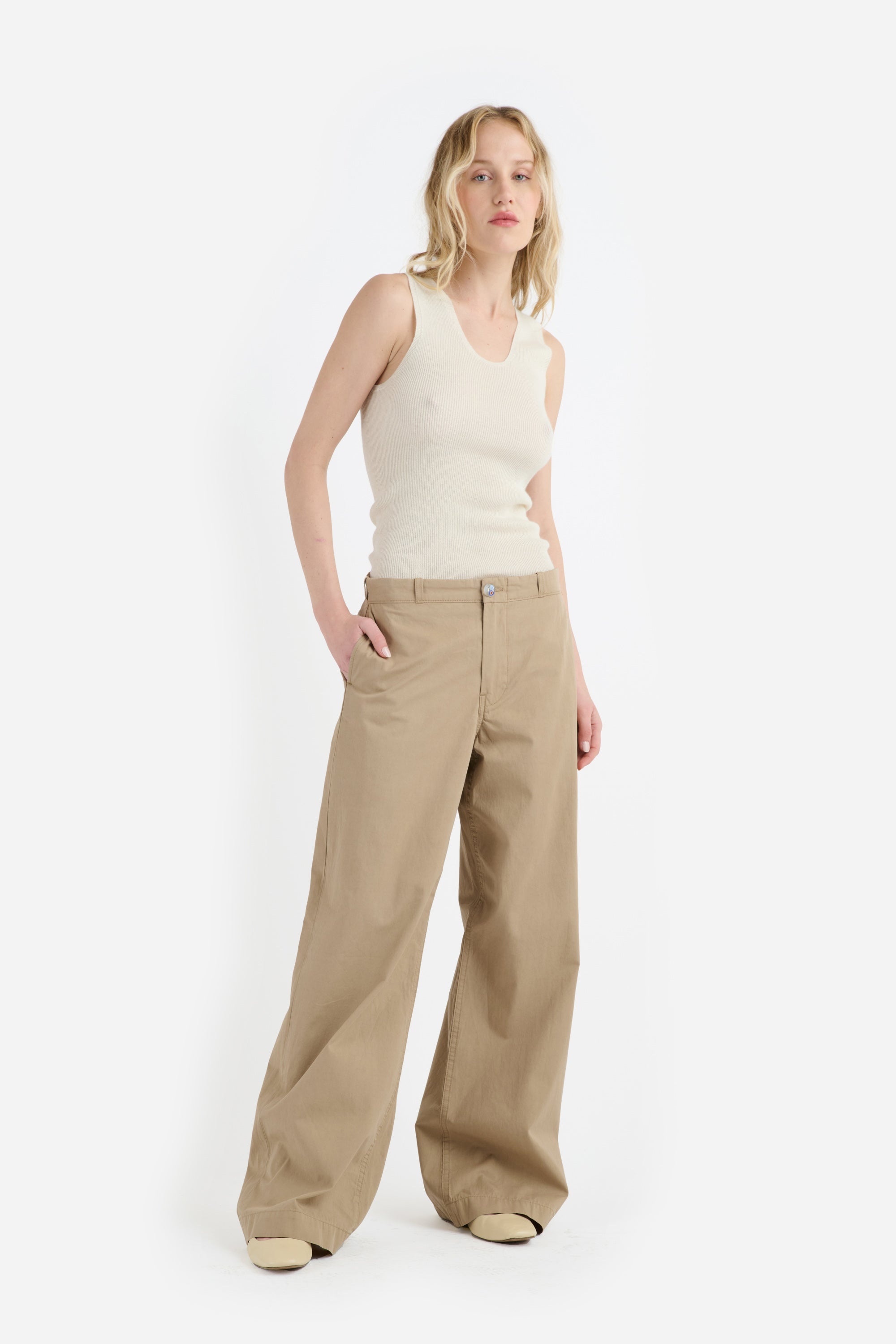 SILVANO BAGGY WIDE LEG PANT - 2
