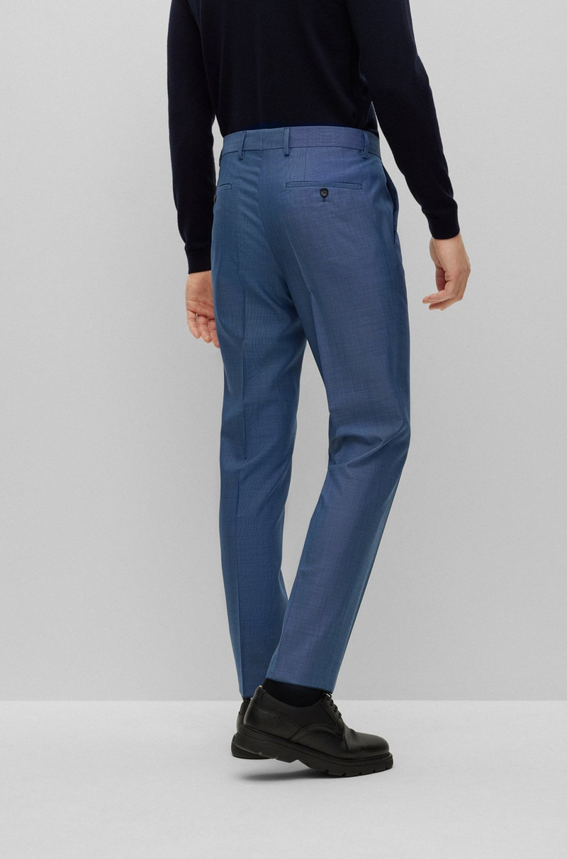 SLIM-FIT SUIT IN WOOL, SILK AND STRETCH 8