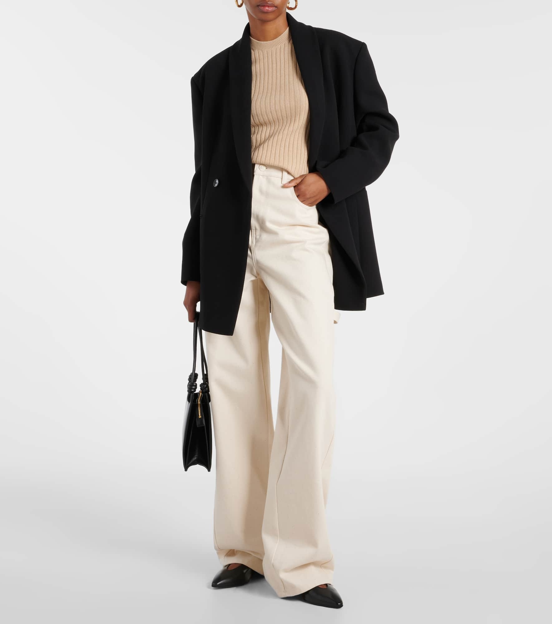 Ribbed-knit cashmere sweater - 3