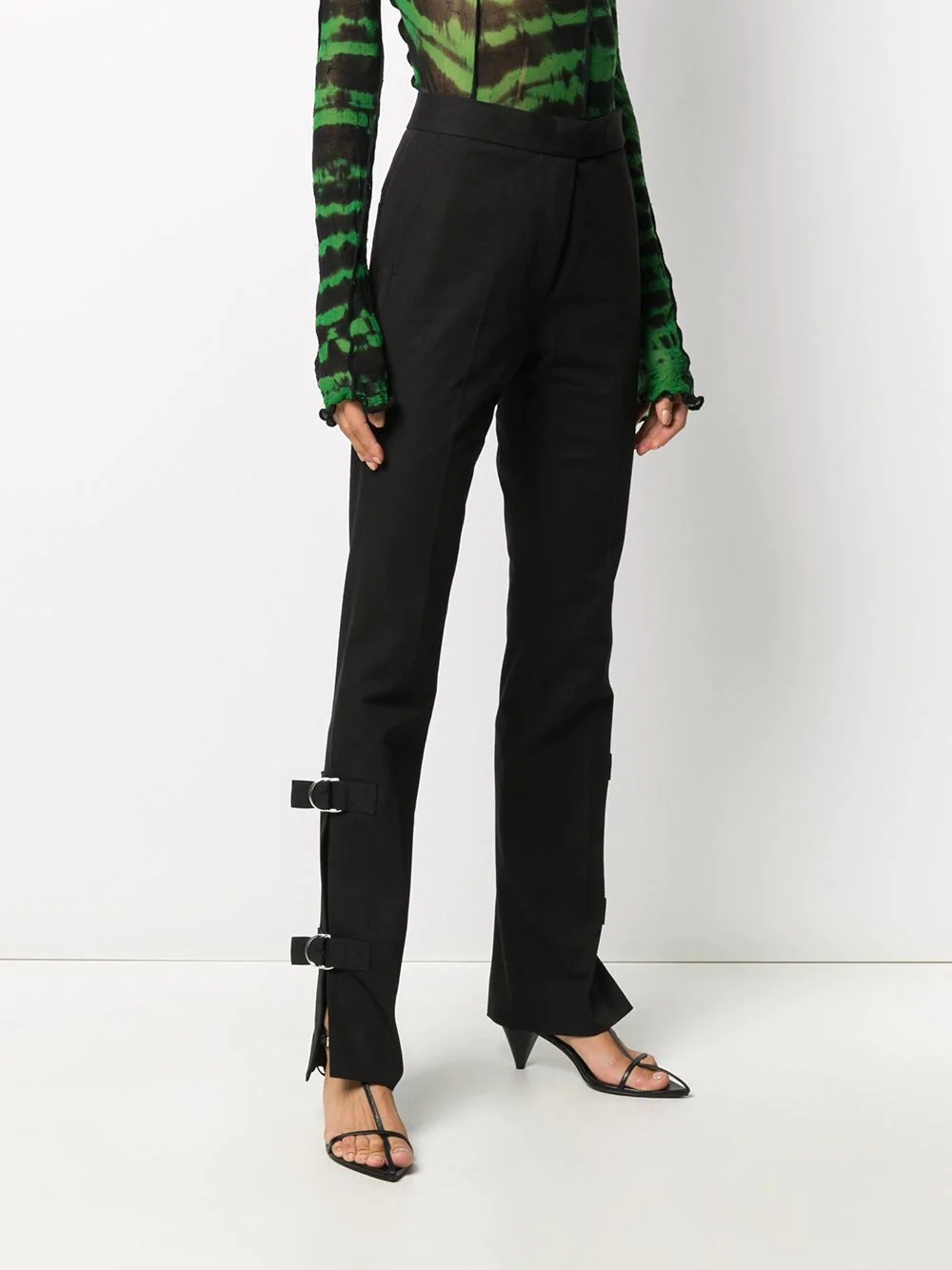 side-buckle trousers - 3