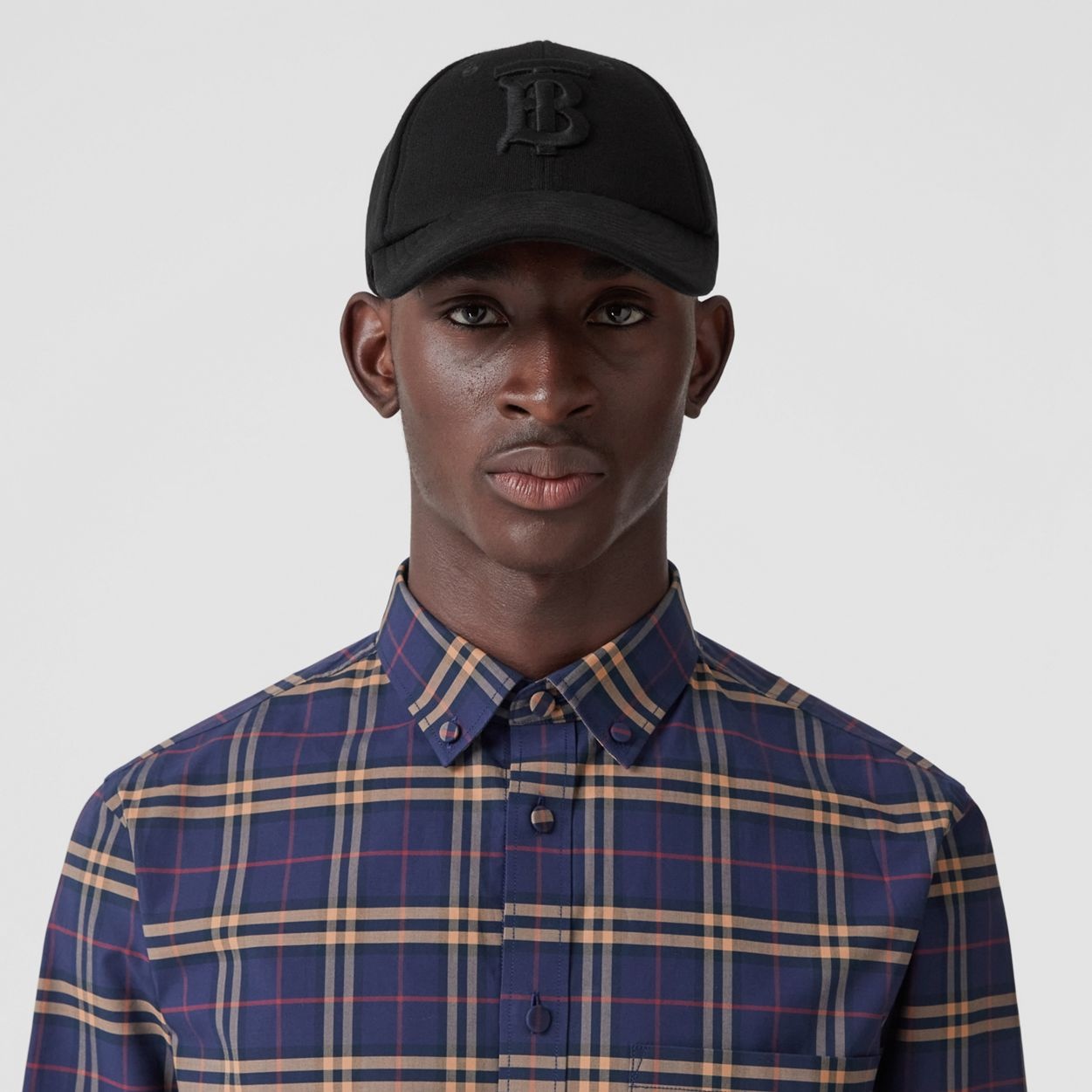 Slim Fit Check Stretch Cotton Shirt - 3