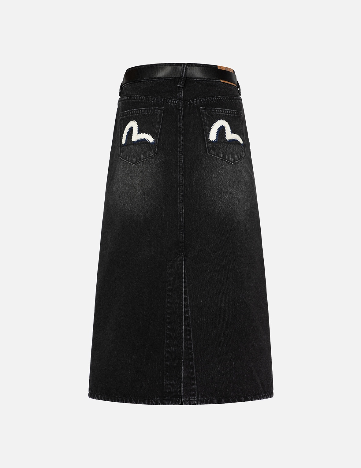 SEAGULL APPLIQUÉ FASHION FIT DENIM SKIRT - 1