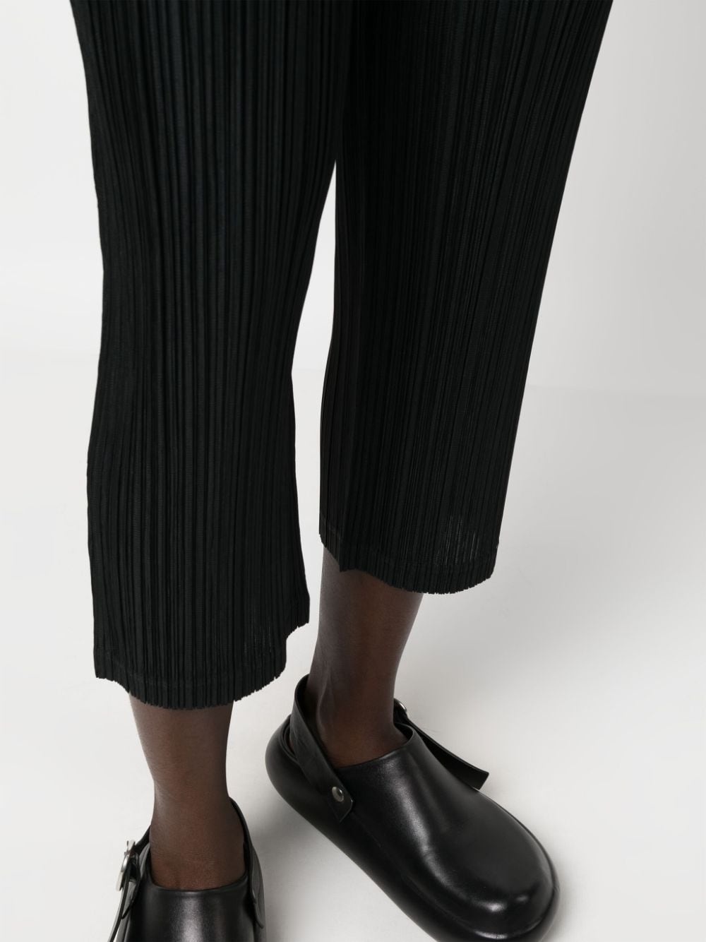 pleated cropped trousers - 5