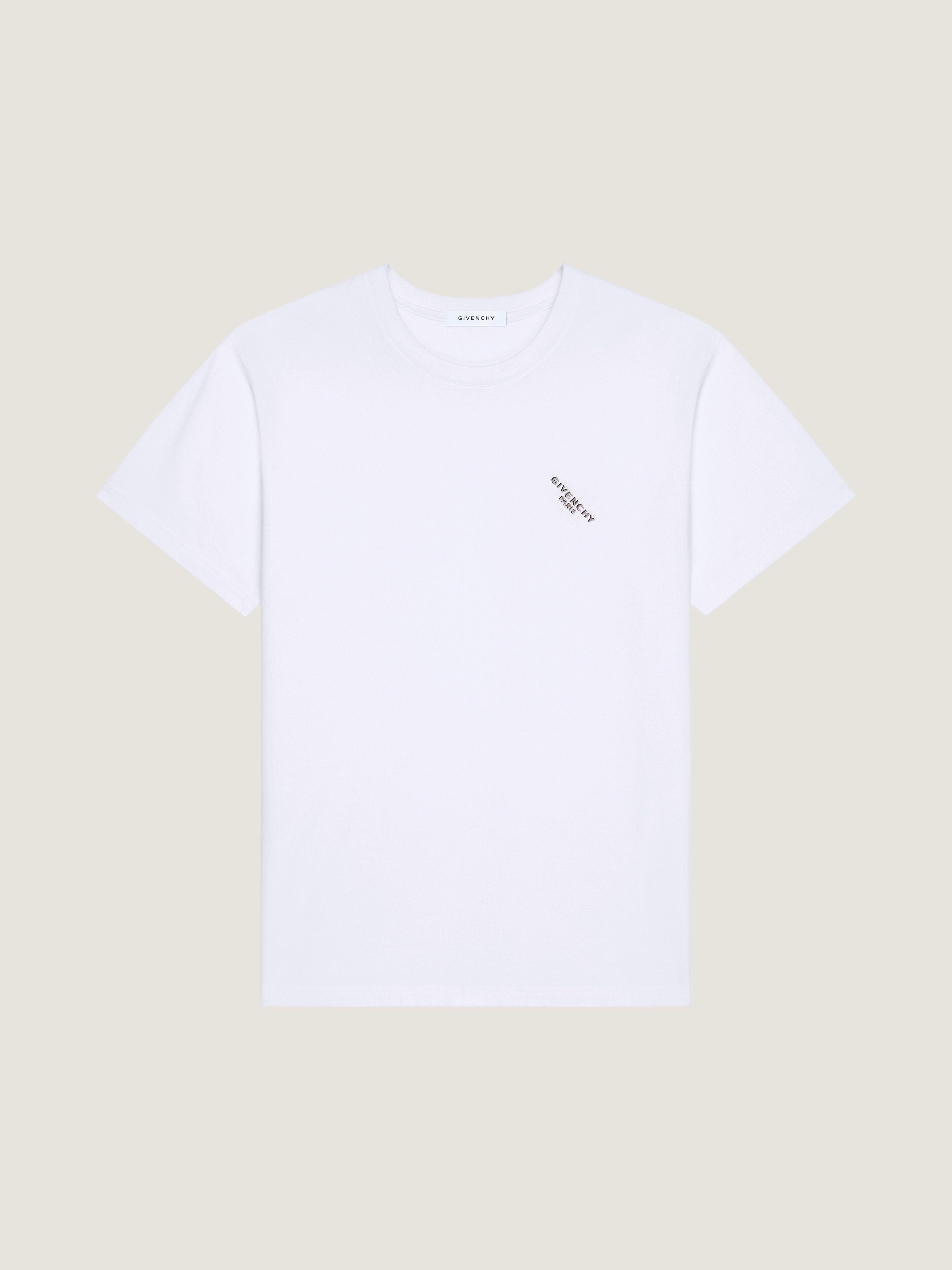 T-SHIRT IN COTTON WITH GIVENCHY SHADOW PRINT - 1