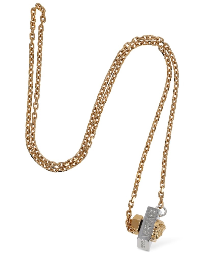 Greek motif bolt charm necklace - 2