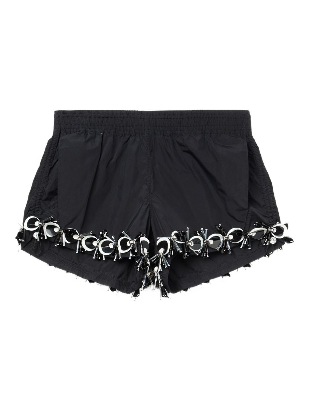 embellished-hem shorts - 1