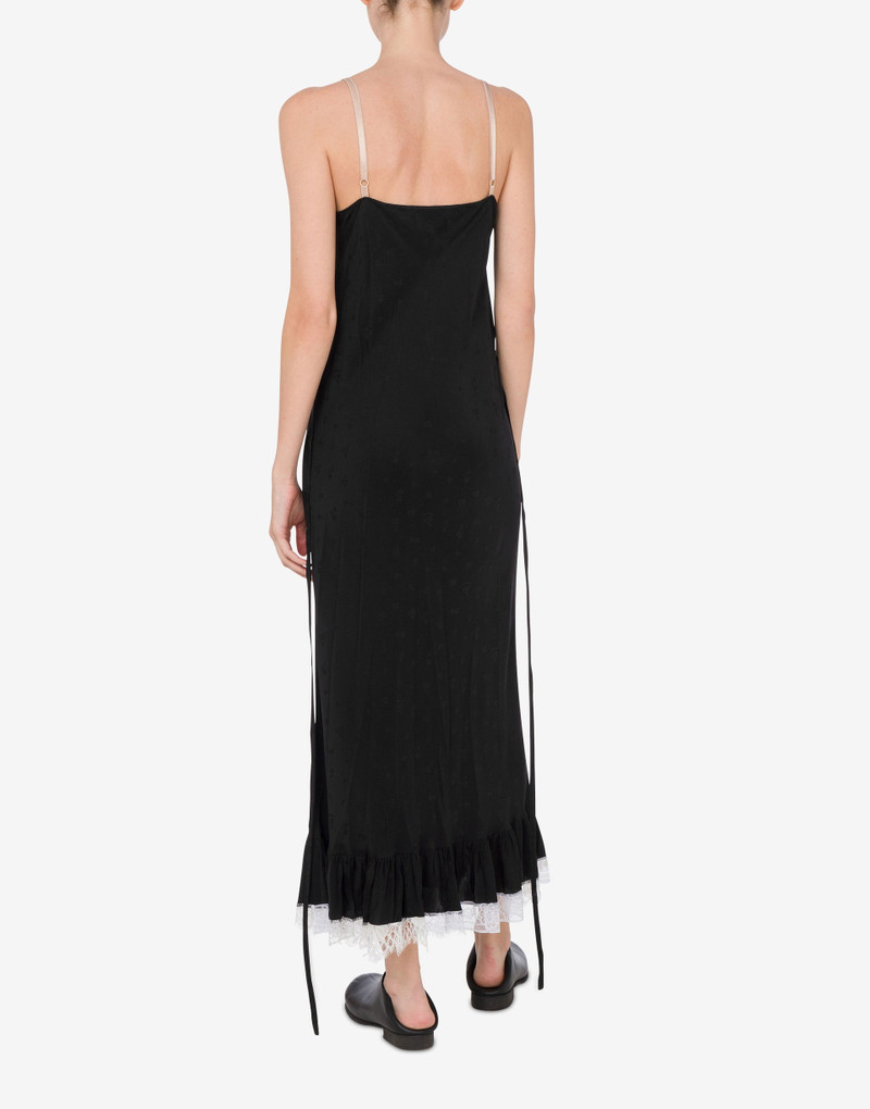 Moschino VISCOSE AND SILK DRESS FLOWER JACQUARD outlook