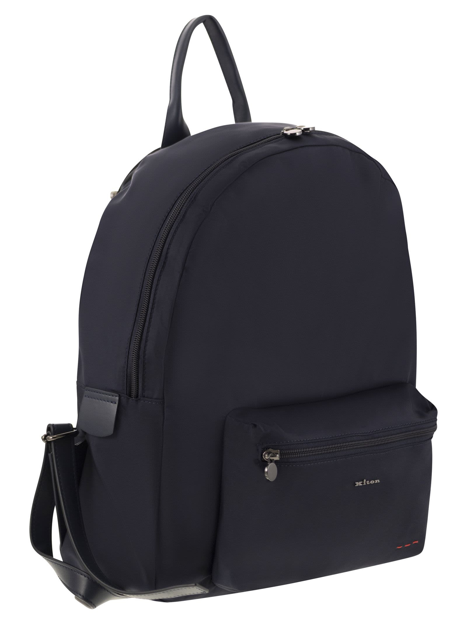 KITON - Kiton Men Technical Fabric Backpack With Logo - 4