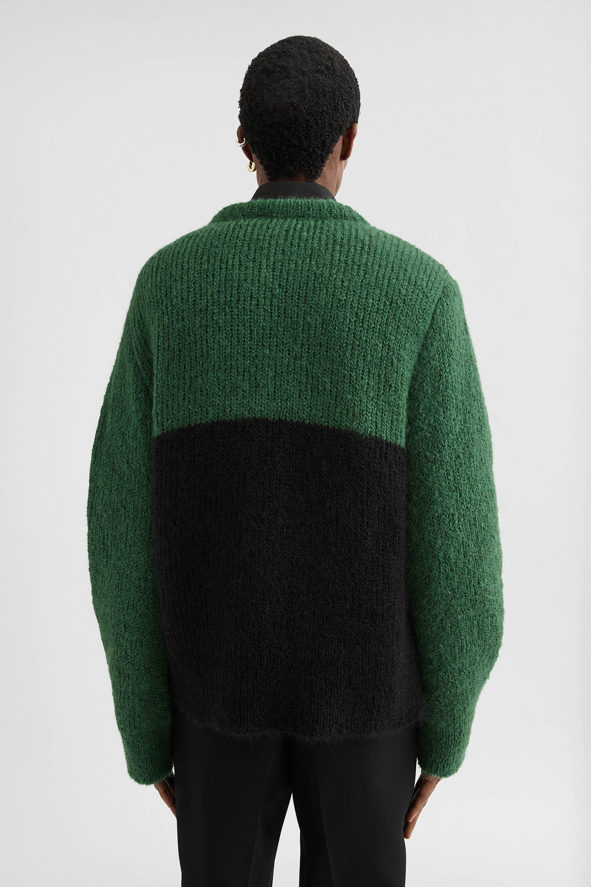 Wool Blend Crew-Neck Sweater - 3